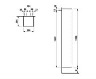 ����� ��������� Laufen SPACE 4.1090.0.160.101.1 (300�295�1700) ��������, ������� ����
