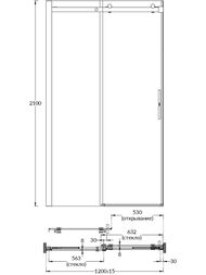 ������� ����� KERAMA MARAZZI CRISTALLO 1200�2100 ������ ����������/������� ������ ����. CT.120.SD.BN