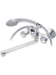 Смеситель для ванны VARION Armaturen БЕТА 7014171 резиновые кран-буксы, плоский излив 330мм