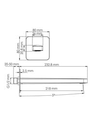 Смеситель для ванны WasserKRAFT Asphe A7751.287.289.290.292.291 встраиваемый, розовое золото глянец — изображение 8