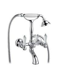 Смеситель Nicolazzi Petit Mont Blanc для ванны настенный, с душем и держателем, хром 1402CR78