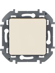 Переключатель LEGRAND INSPIRIA 1-клавишный 10 AX 250 В слоновая кость 673651