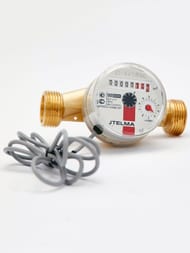 Счетчик Itelma для горячей воды Ду=20, L=130, импульсный, без сгонов, WFW24.E130-0-R-L-10-IP54