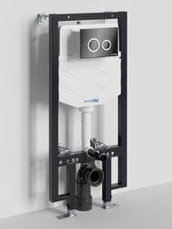 Инсталляция для унитаза WasserKRAFT Vils с клавишей смыва, цвет: черный 56TLT.010.ME.PB01