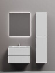 Тумба под раковину SANCOS Snob T (690х445х500) подвесная, два ящика, Bianco SNT70W