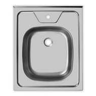 Мойка накладная Ukinox Standart 500х600 матовая нерж. сталь 0,5мм, слив 1 1/2, STD 500.600 ---5C 0CS