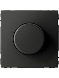 Светорегулятор (диммер) Systeme Electric ARTGALLERY поворот-нажим,LED, RC, 400Вт, базальт, GAL001423