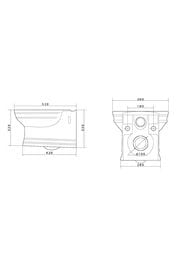 Унитаз подвесной Caprigo Armonia 370х530х370 белый, без сиденья 5803