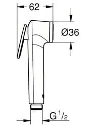 ������������� ����� (������) Grohe Tempesta-F Trigger Spray 27512001
