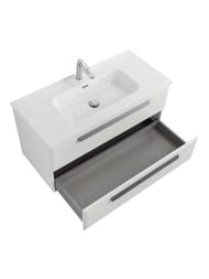 Тумба под умывальник Cezares ЕСО (1200х457х500) без ручек, Bianco Lucido ECO-CER-N-1200-2C-SO-BL