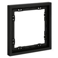 Рамка пластиковая VOLTUM S70 на 1 пост, черный матовый VLS100108