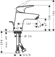 ��������� Hansgrohe Logis 71070000 ��� �����������, ������ ������������� �����, ������ ������, ����