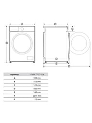 ���������� ������ Korting KWM 55IS1414 (850�595�535) �������� 10 ��, 1400 ��/���, 15 ��������, �����