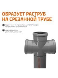 Крестовина (восстановитель раструба) Ostendorf 110х110х110х87° одноплоскостная 115955 — изображение 5