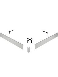 Панель для поддона RGW N/ST-01 W (800х800) металл, белая 50231588-01 — миниатюра 1