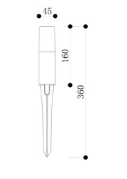 ����������� ���������� Maytoni Talpa (�����) O416FL-L3B3K, 3000� 3�� IP 65, ������