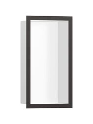 Шкаф-ниша Hansgrohe XtraStoris Individual 56096340 300х150х100 рама шлиф.черный хром/короб мат.белый