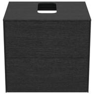 Тумба под раковину Ideal Standard CONCA (600x505x550) 2 ящика, дым дуб, столешница с вырезом T3940Y4 — изображение 2