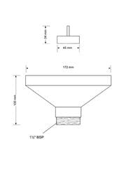 �������� ������� McAlpine (170�85) ��������, ����� 1 1/2"   FUNNEL-B