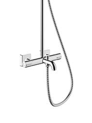 Душевая система Hansgrohe Vernis Shape 26098000 1jet термостат для ванны, EcoSmart, верх/руч.душ, хр — изображение 6