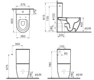 ������-������� Vitra Sento 365�650 � ��������,��������. ����.,��������. 9830B003-7203