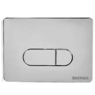 BERGES комплект инсталляция NOVUM, клавиша D3 хром глянец, унитаз Strati Rimless, сиденье 042450