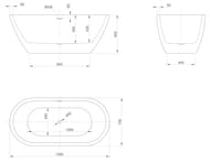 Ванна отдельностоящая Knief Form XS (1550x750x600) акриловая, белая 0100-057 — изображение 4