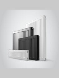 Радиатор стальной Royal Thermo Ventil Compact тип 21 ВШГ 500х1400х64, 2873Вт, ниж. подкл., RAL9016 M