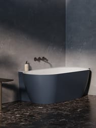 Ванна акриловая RAVAK FREEDOM Corner II TEC R CC81400000 1750x860 пристенная, цвет: синий/слив белый
