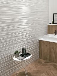 Плитка настенная Atlas Concorde 3D Wall Design Ribbon White Matt (400х800) белая, 8SBW (кв.м.)