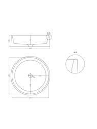 �������� ��������� SALINI Gloria 01 (440�440�125) ���.������ S-Stone, �������, ������ 1102201MF