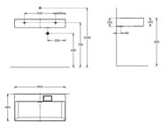 Раковина KERAMA MARAZZI TECNOLOGICA Logica мебельная/подвесная 900х480х145, без отверстия, белая гл. LO.wb.90.0