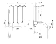 ��������� ��� �����/���� Fantini Myo 61P5V621B ������������, ��������., ����.�����, ��������� �����