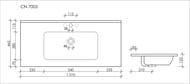 �������� ��������� Ceramicanova Element 1010�465�180 �������, ���. ��� ���������, ����� CN7003