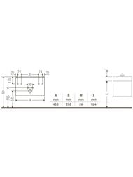 ����� ��� �������� Duravit D-Neo 610x440�372 ���������, 1 ��., ����� ������ DE4268004220000