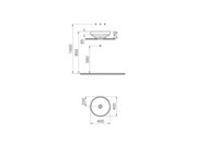 �������� VITRA Water Jewels 400�400 ����������������� ��������, �����  4334B003-1361