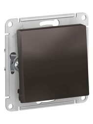 Переключатель Systeme Electric ATLASDESIGN 1-клавишный схема 6 10АХ механизм мокко ATN000661