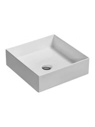 Раковина Jacob Delafon Delta Pure E90011-0 390х390х120 накладная без перелива, тонкая белая керамик — миниатюра 1