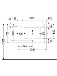 ������� Duravit Light and mirror 1300�700 2 �����������, ��������� ����������� LM787900000