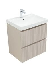 Тумба для раковины Aquanet Джейн 60 (600х455х637) подвесная, 2 ящика, цвет: бежевый 343975