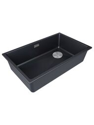 Мойка LUMI 74UNI-SKEW, IT-GRANIT, LU74SK-AN, антрацит, 740х440, Paulmark