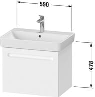 ����� ��� �������� Duravit No.1 590�426�478 ���������, � ���������� ������, ����� ������� N14382018180000