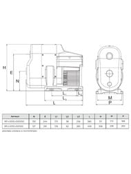 Насосная станция ROMMER HYDROLIFT 550 Вт, напор 45 м.  RPJ-0010-000550