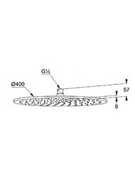 ������� ��� KLUDI A-QA DN15 ������� 400��, ������, ���� 6434005-00