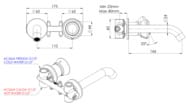 Смеситель для раковины Remer Element ET15PBG, золото брашированное — миниатюра 2
