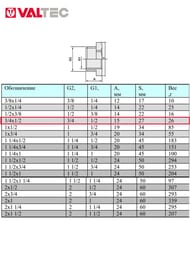 Футорка VALTEC  3/4"Н х 1/2"В латунь никелированная, VTr.581.N.0504