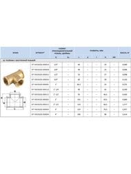 Тройник STOUT 1/4"ВВВ, латунь,  SFT-0019-000014