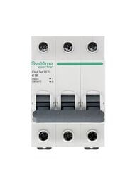 Выключатель Systeme Electric автоматический трехполюсный 10А С 4.5kA 400В City9 Set C9F34310