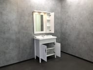 Зеркало-шкаф COMFORTY Палермо-80 (790х860х150) подвесной, белый глянец 00004139246