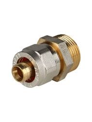 Соединитель STOUT 16х3/4"Н обжимной, для металлопластиковых труб, SFS-0001-003416 — изображение 2
